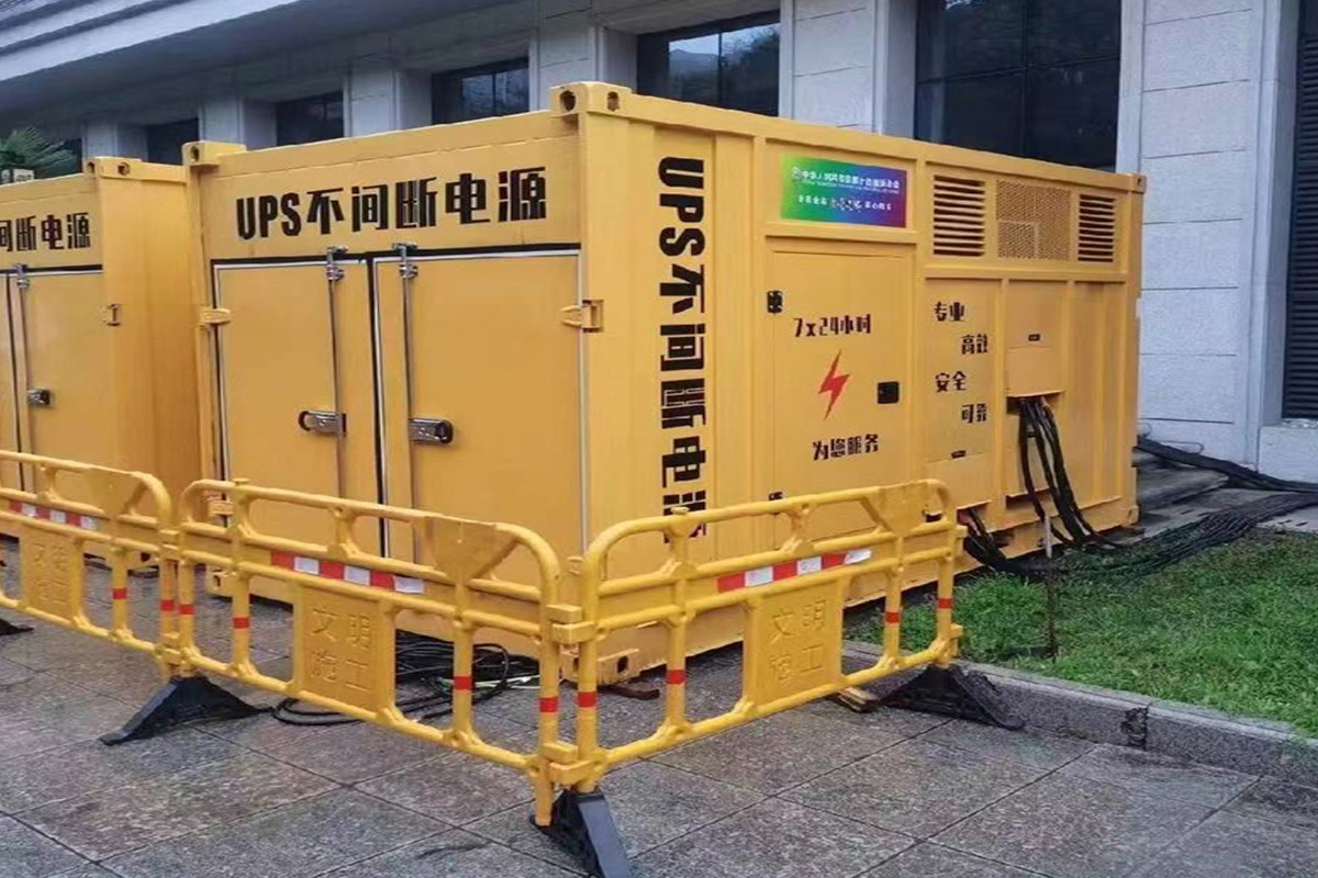延吉发电机租赁施工现场