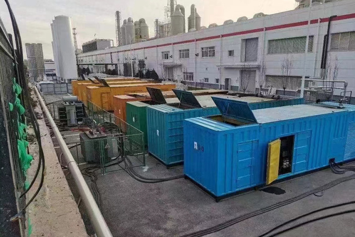 延吉发电机租赁施工现场